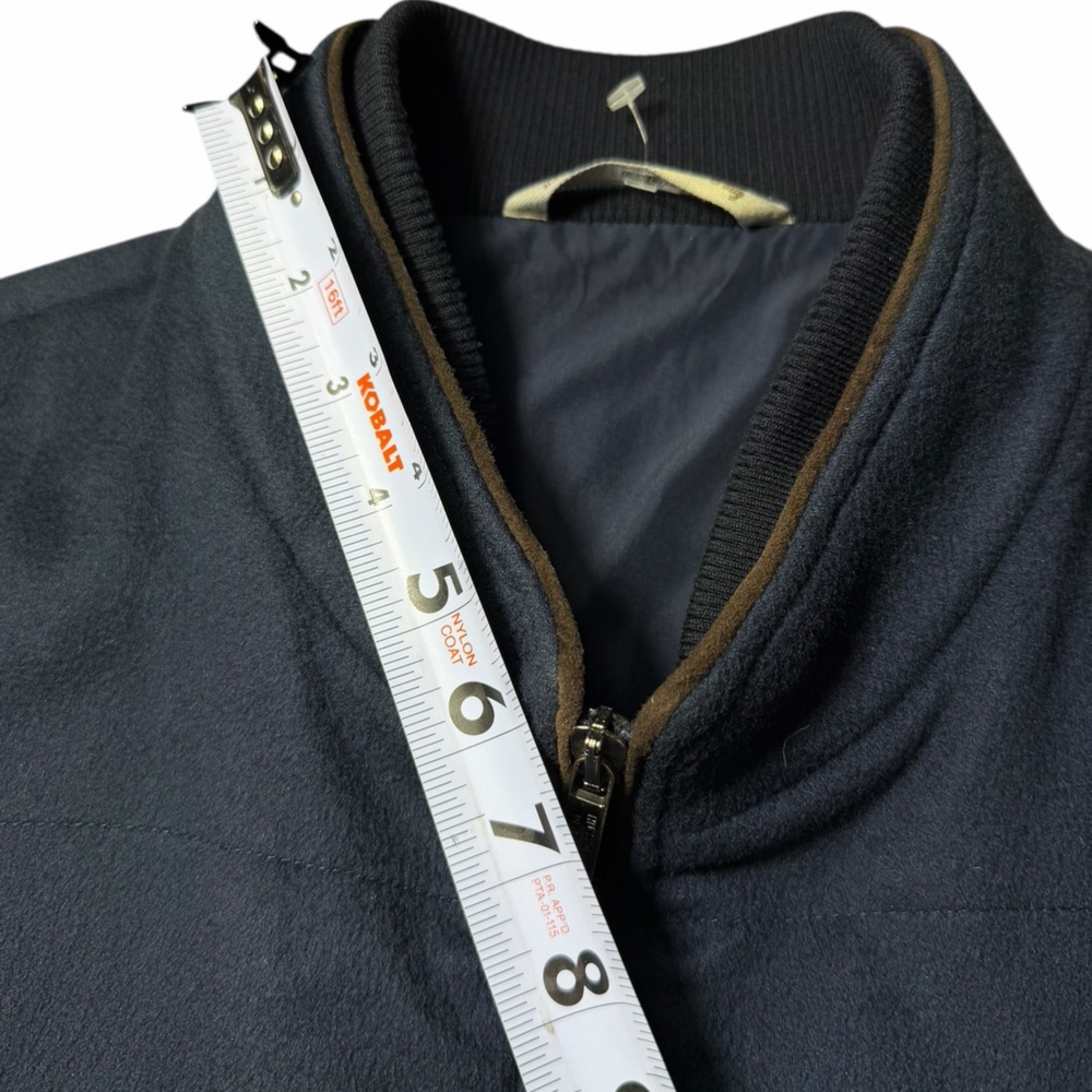 Maurizio Baldassari 100% Cashmere Vest w/ Knit Sides Size 56 (XXL/2xL US) blue - Picture 13 of 16